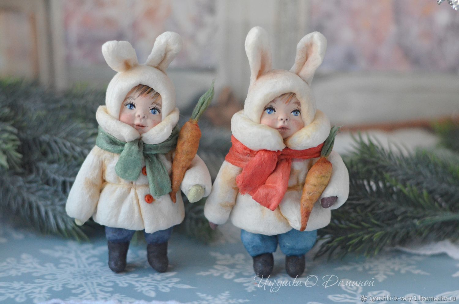 Игрушки из ваты мастер класс